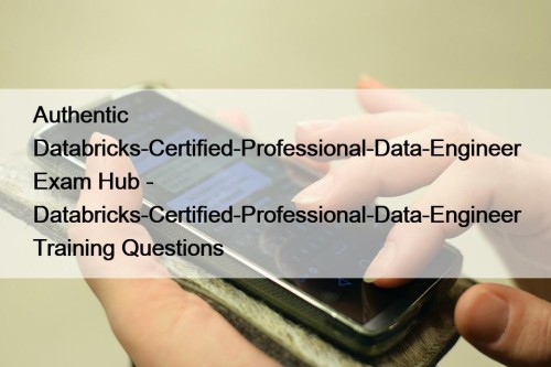 Authentic Databricks-Certified-Professional-Data-Engineer Exam Hub - Databricks-Certified-Professional-Data-Engineer Training Questions